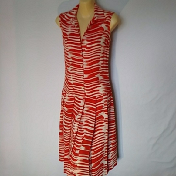 CAbi Dresses & Skirts - CABI DRESS DROP WAIST BRUSHSTROKE NWOT SM